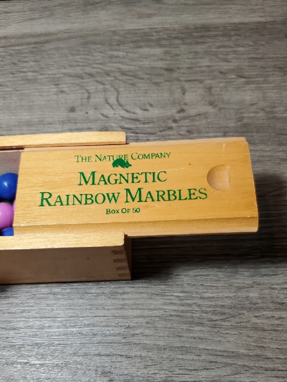 ❣️Magnetic Marbles Wooden Box - Picture 3 of 13